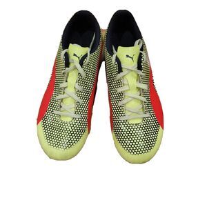 Puma Mens Spirit Ag Football Shoes Yellow Black Low Top Cleats Size 5